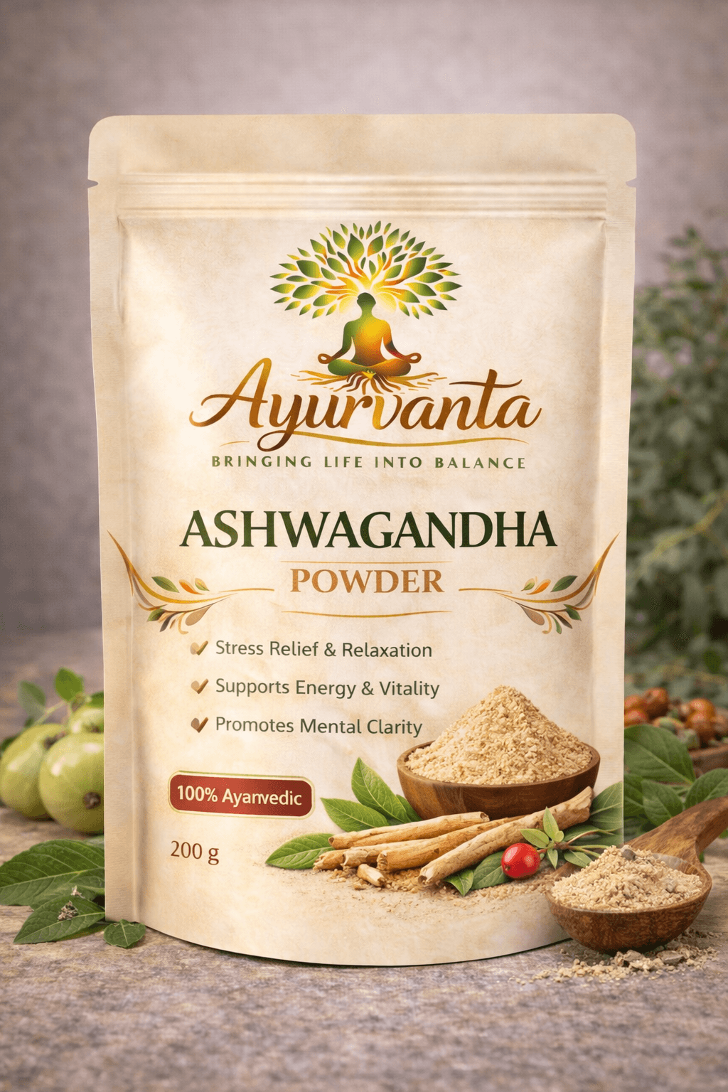 Organic Ashwagandha Root Powder